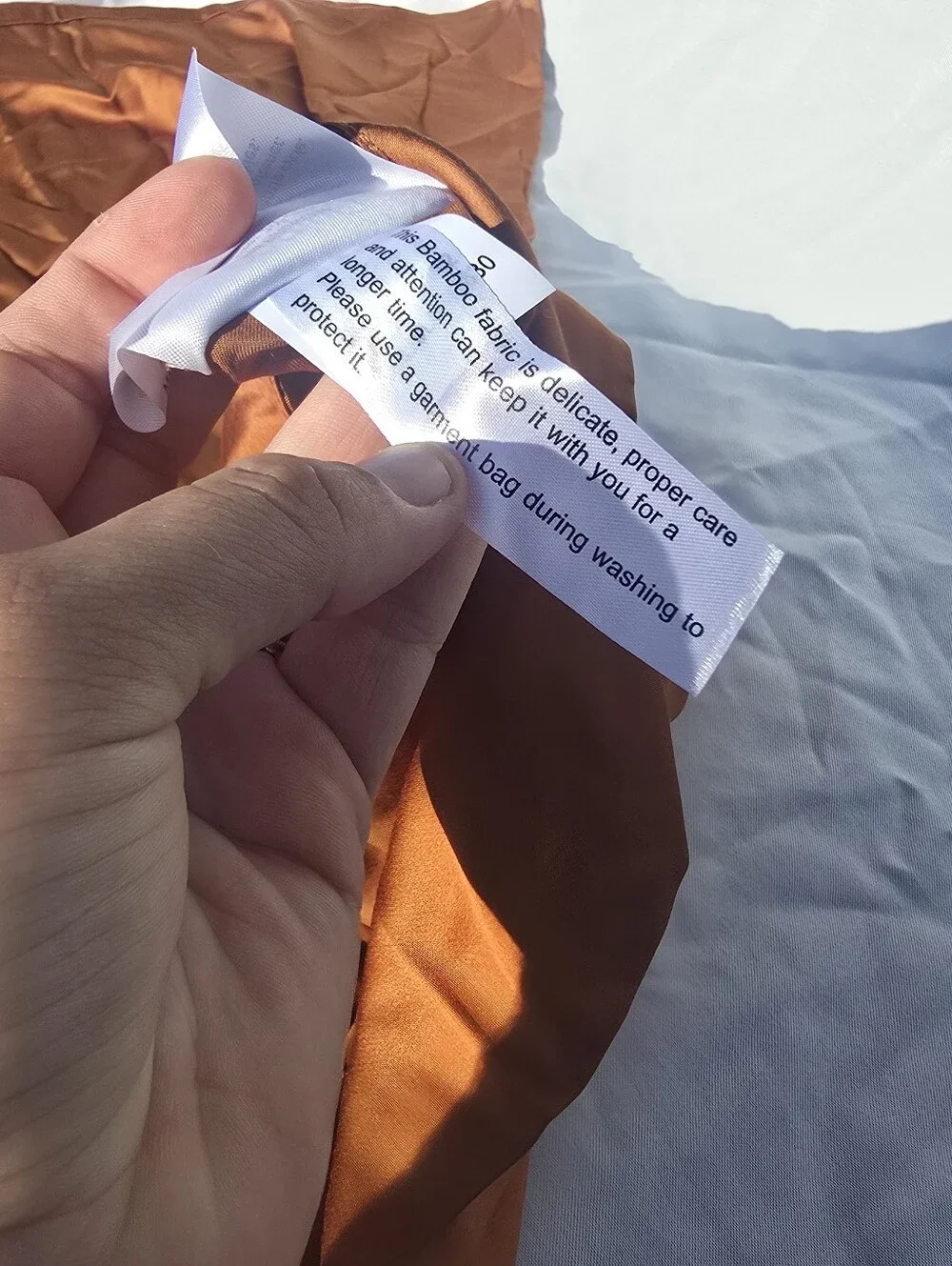 Quince Organic Bamboo Queen Fitted Sheet / 2 Standard Pillow Cases Terracotta